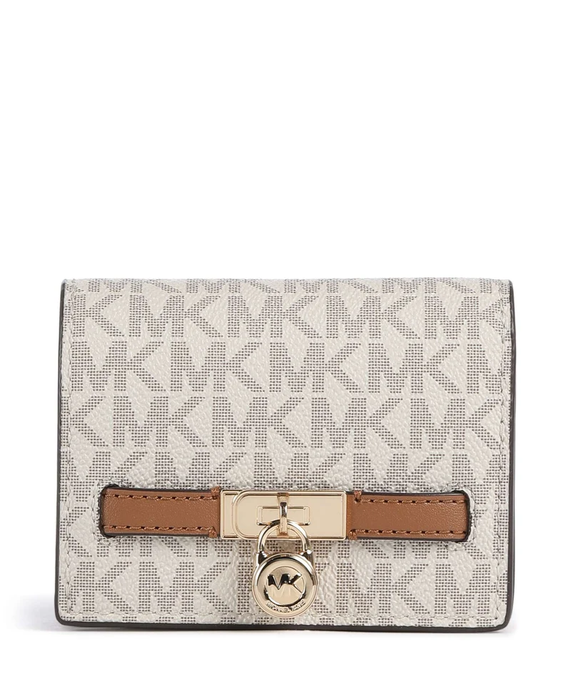 Michael Kors Hamilton Moderne Small Portafoglio vanilla/acorn