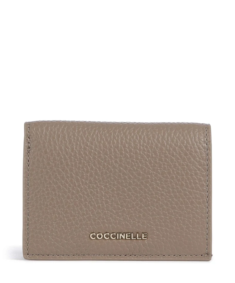Coccinelle Metallic Soft Portafoglio warm taupe