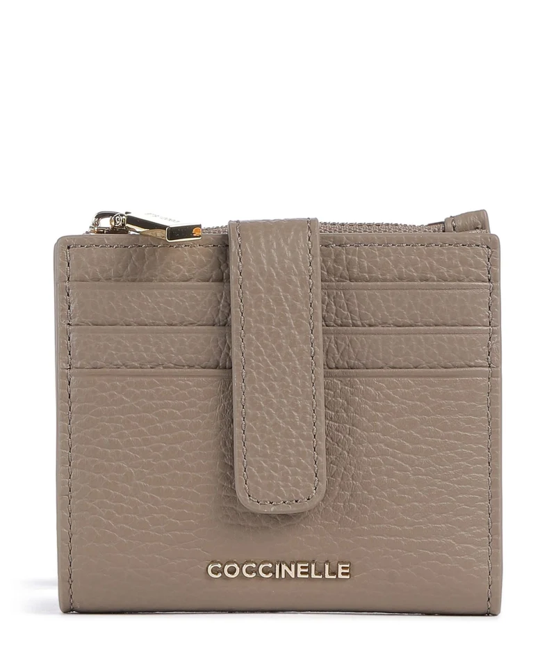 Coccinelle Metallic Soft Portafoglio warm taupe