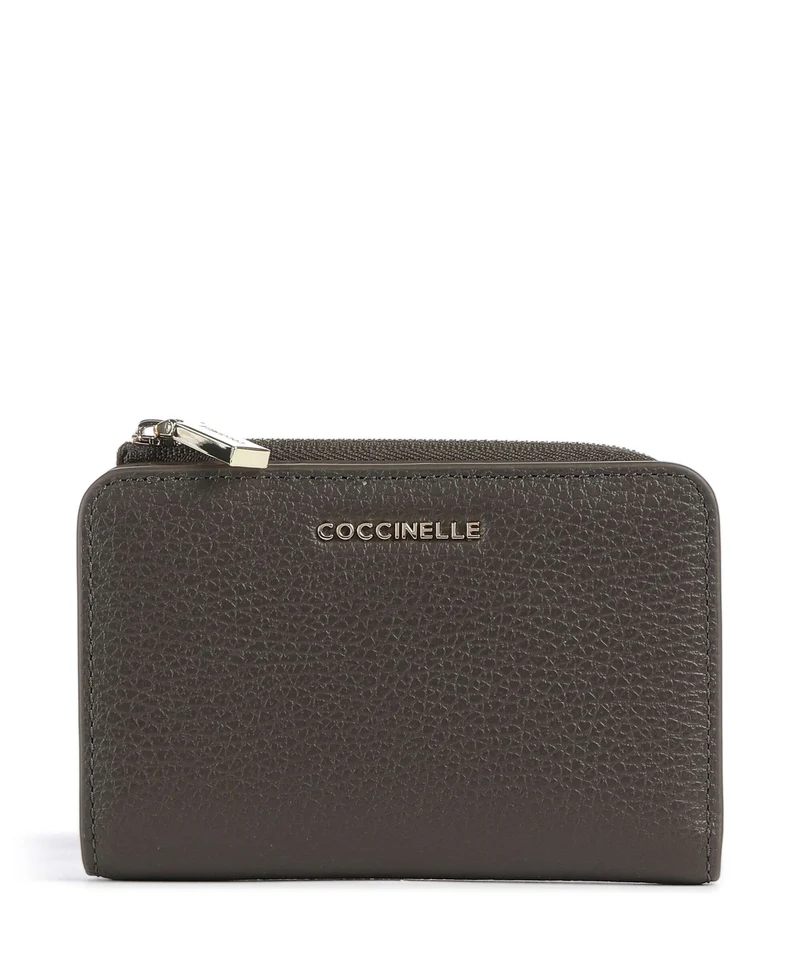 Coccinelle Metallic Soft Portafoglio fango