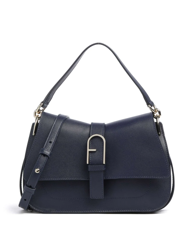 Furla Flow M Borsa a mano blu reale
