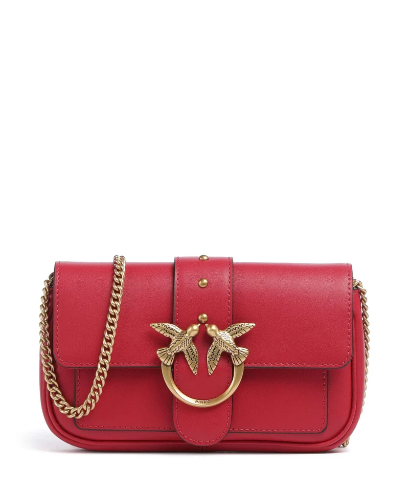 Pinko Love One Pocket Portafoglio rosso rio/antique gold