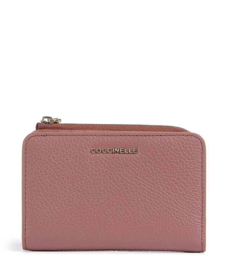 Coccinelle Metallic Soft Portafoglio winter rose