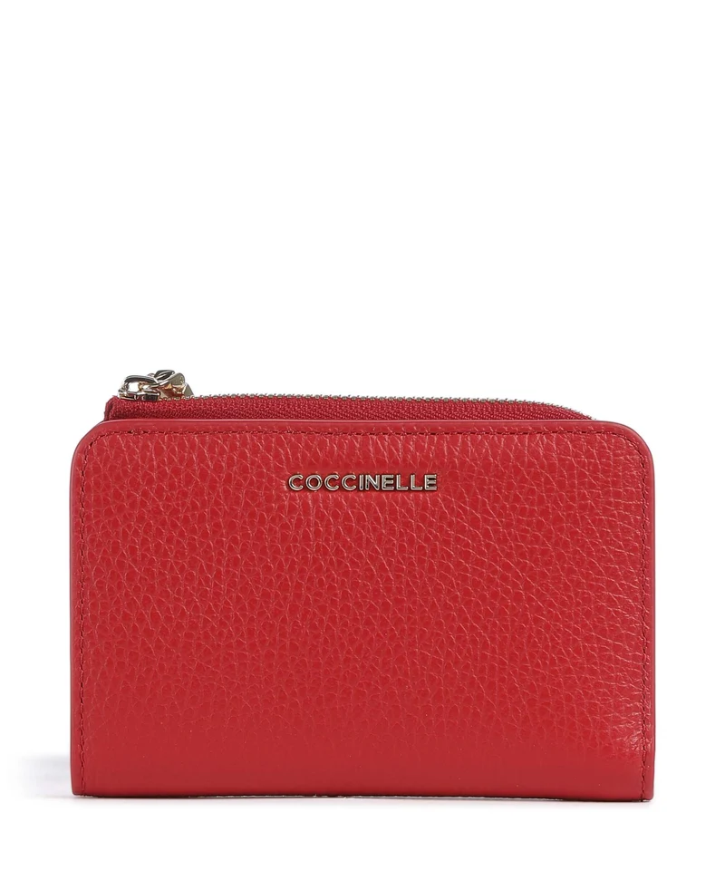 Coccinelle Metallic Soft Portafoglio scarlet