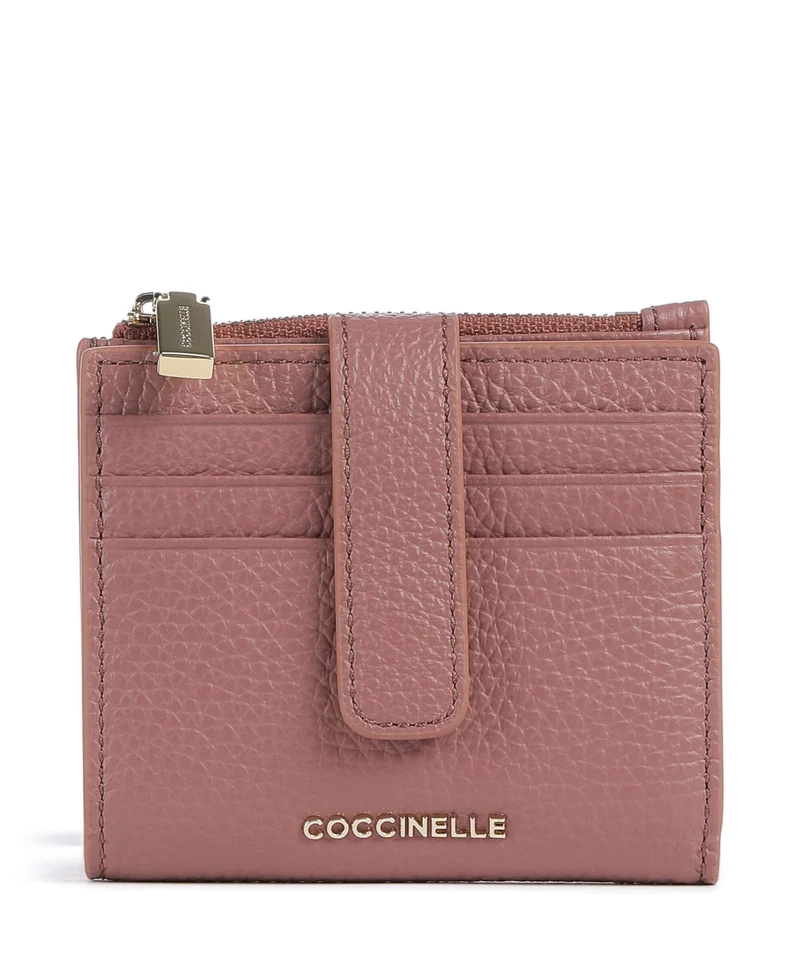 Coccinelle Metallic Soft Portafoglio winter rose