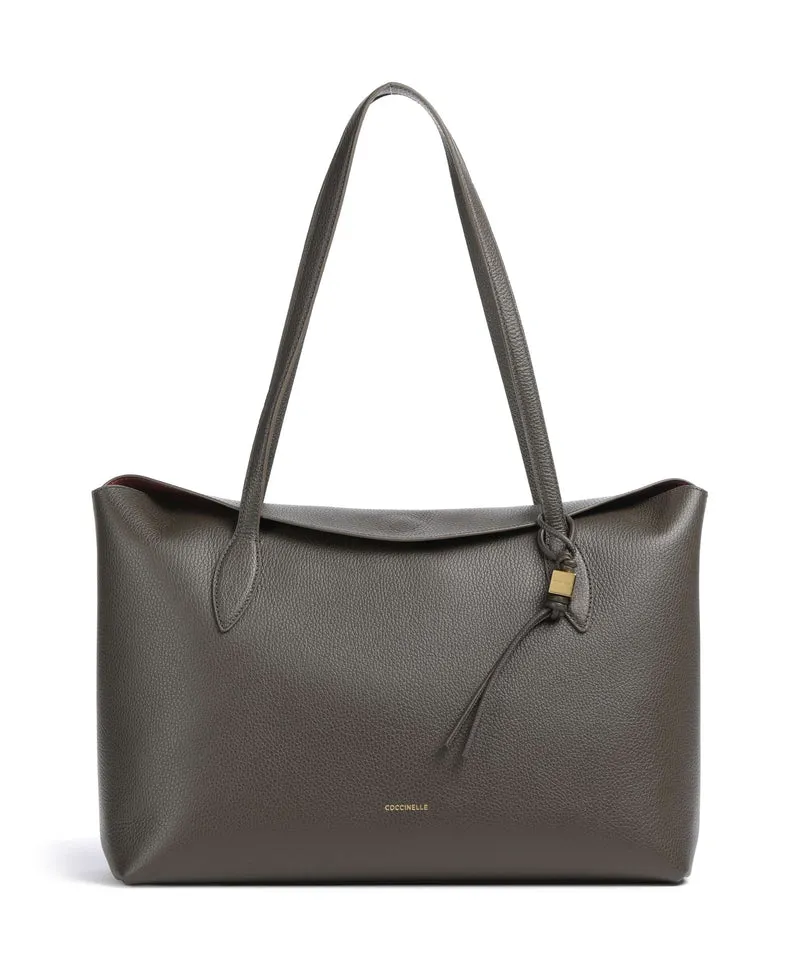 Coccinelle Thess Borsa shopper fango