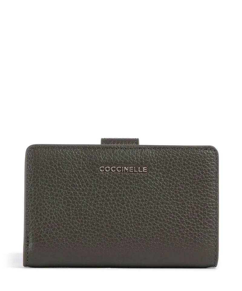 Coccinelle Metallic Soft Portafoglio fango