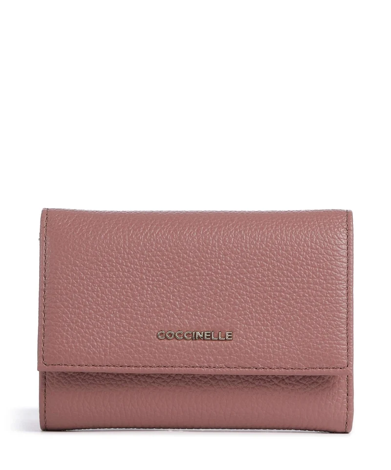 Coccinelle Metallic Soft Portafoglio winter rose