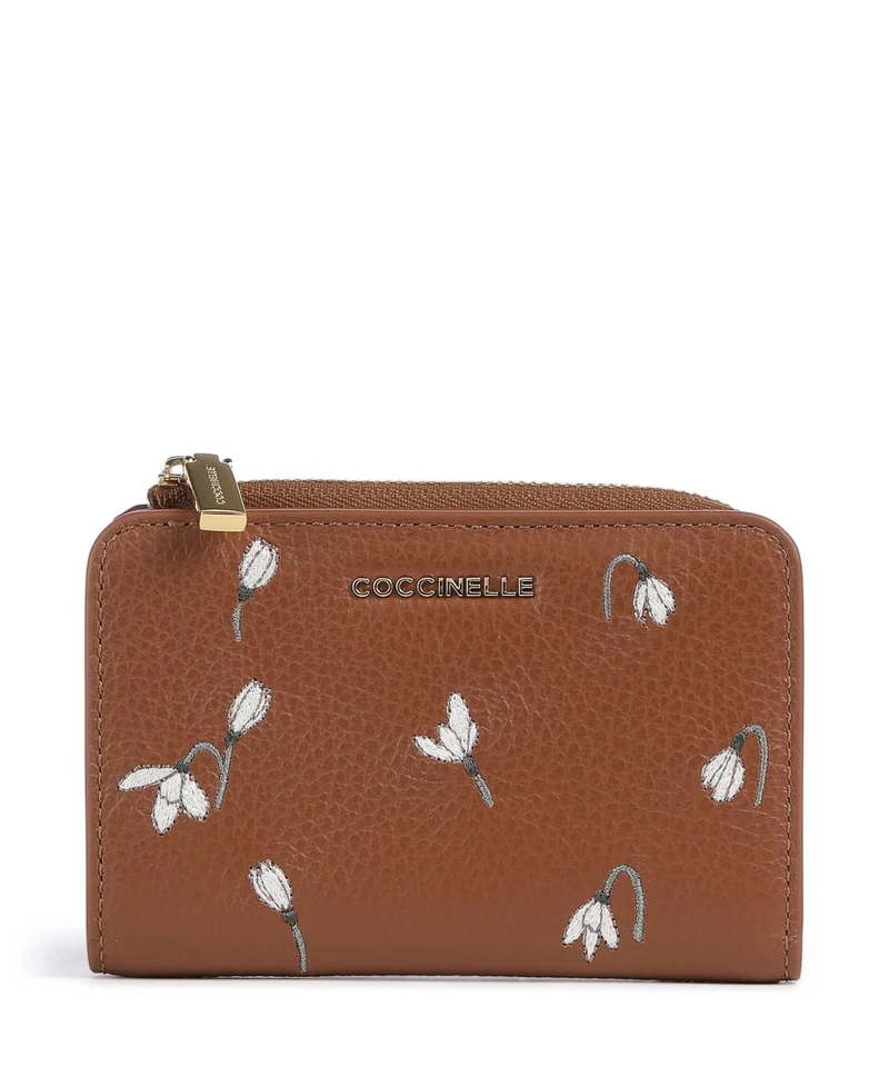 Coccinelle text Portafoglio cognac