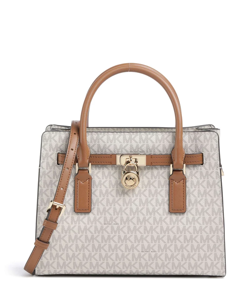 Michael Kors Hamilton Moderne Small Borsa a mano vanilla/acorn