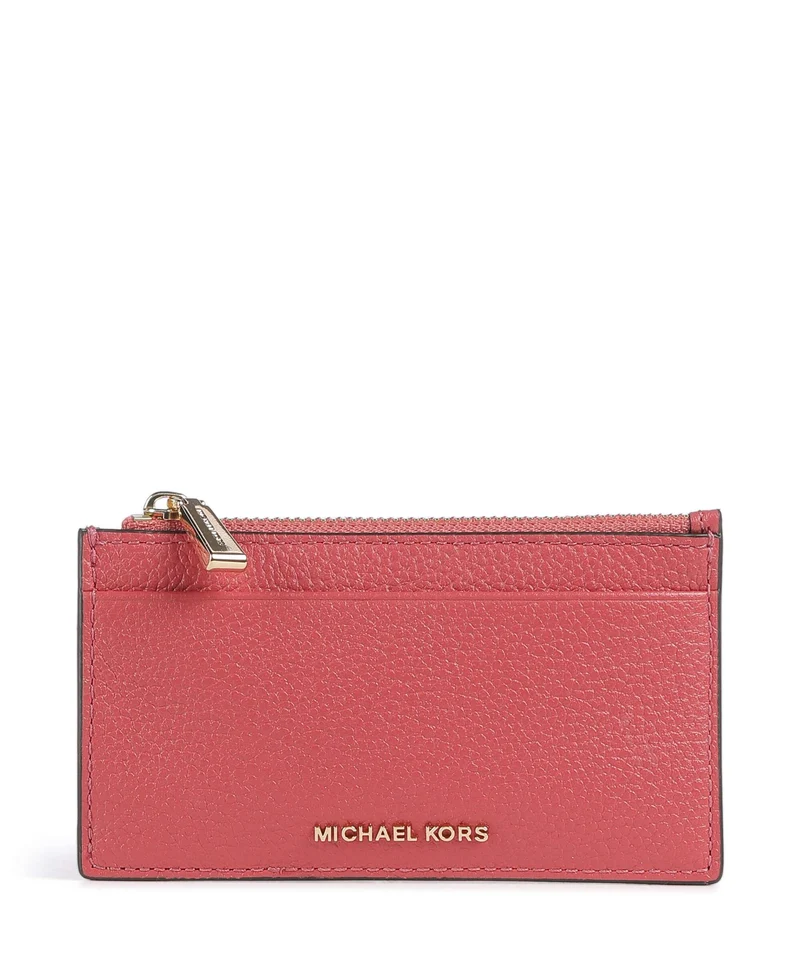 Michael Kors Jet Set Porta carte di credito light berry sorbet