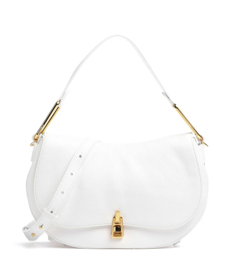 Coccinelle Magie Soft Borsa a spalla brillant white