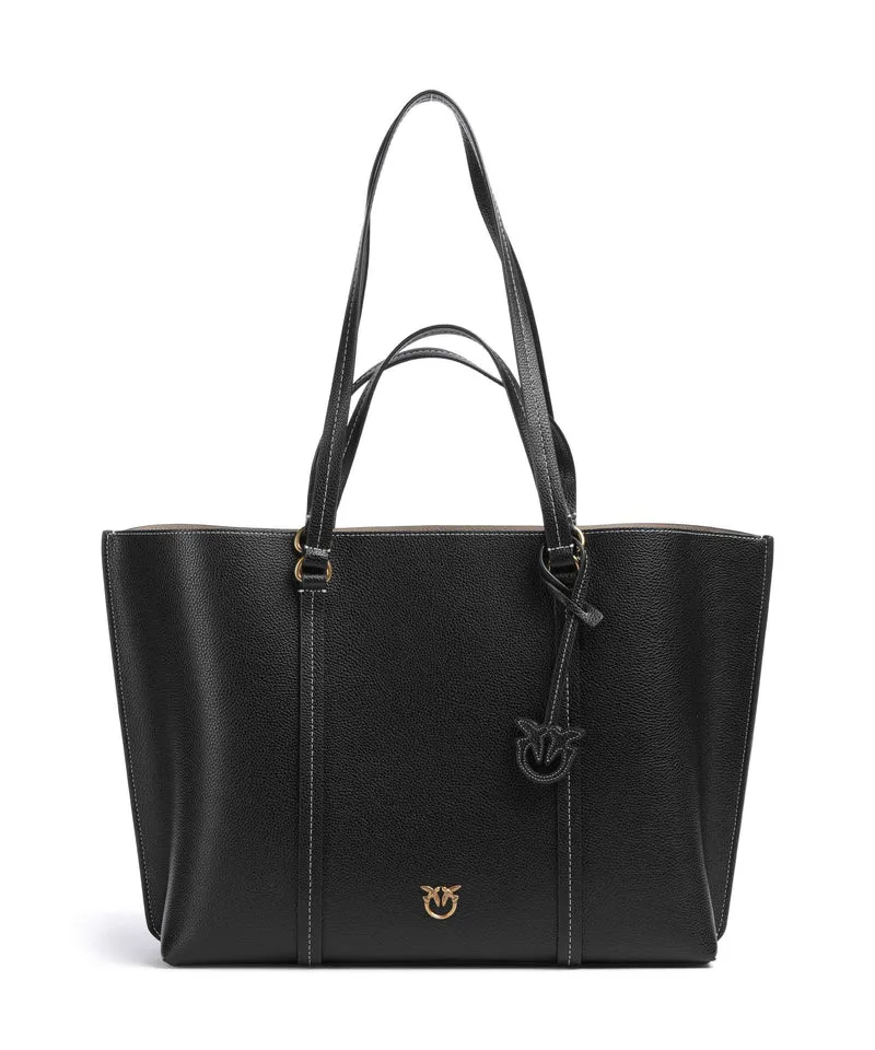 Pinko Carrie Big Borsa shopper nero