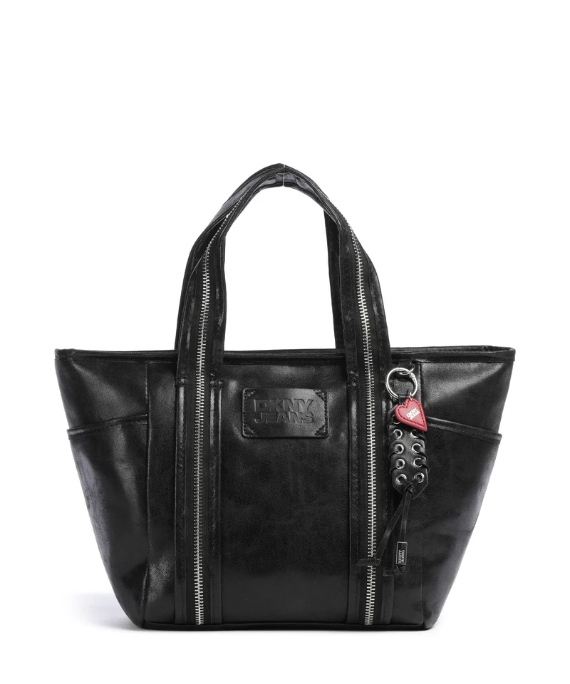 DKNY Verena Medium Borsa a mano black/silver