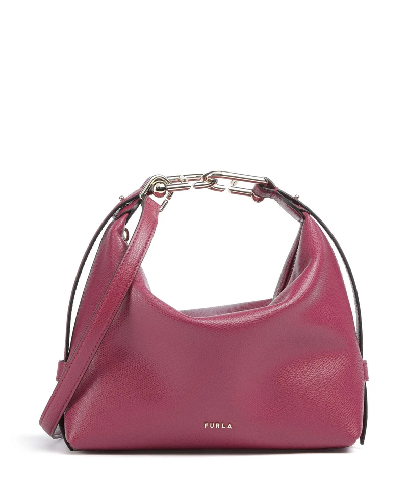Furla Tonie Mini Borsa a spalla rododendro