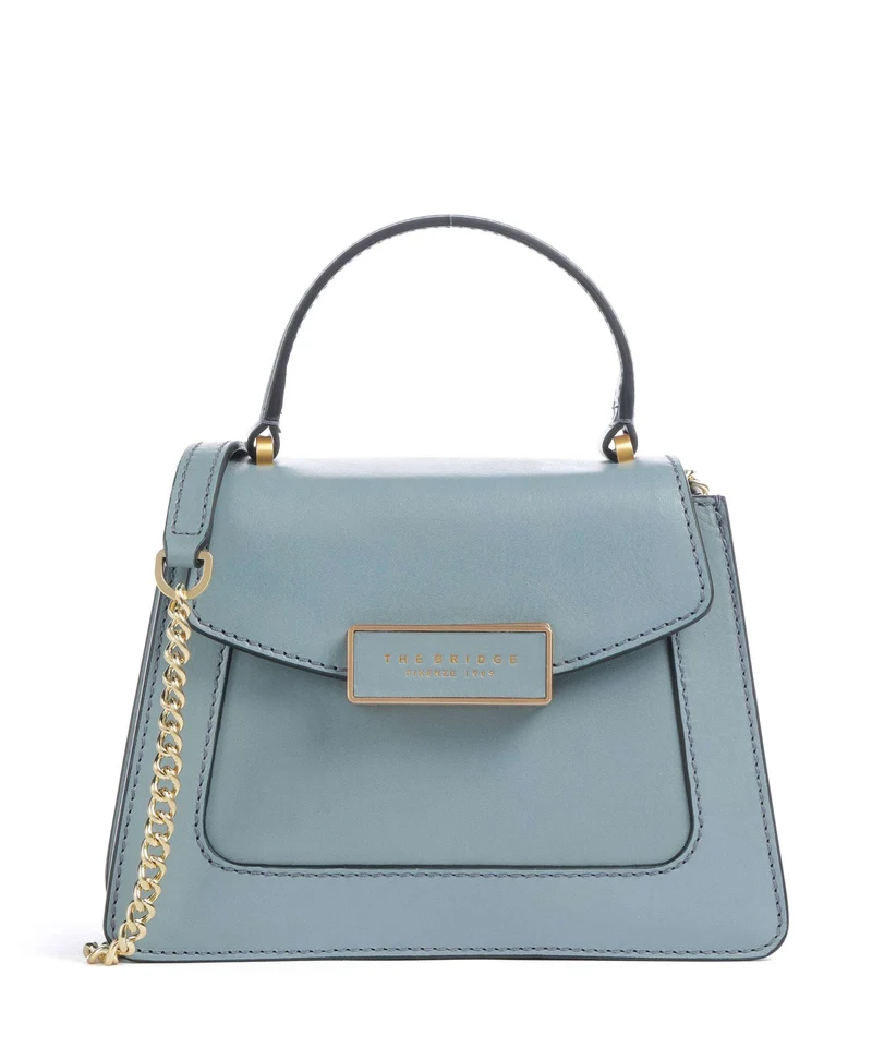 The Bridge Ginevra Borsa a mano baby blue/oro