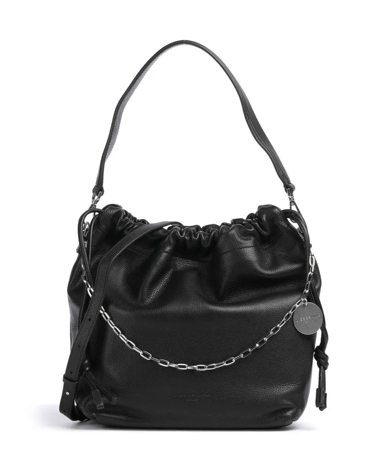 Liebeskind Lya II Small Pebble M Borsa a secchiello black