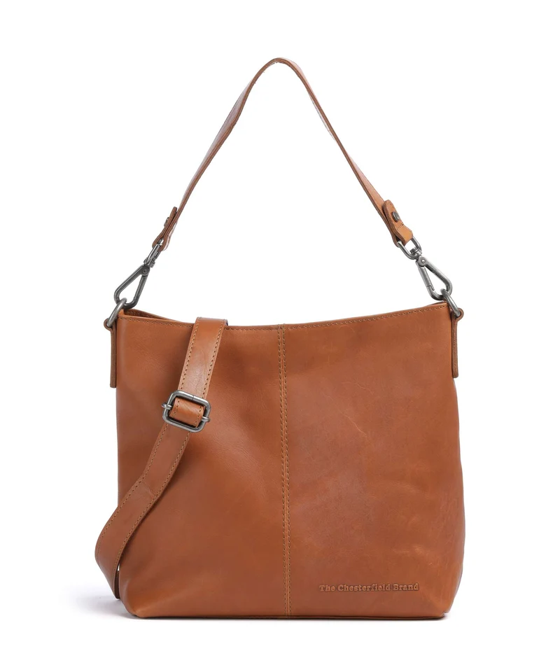 The Chesterfield Brand Wax Pull Up Cow Jen Borsa hobo cognac