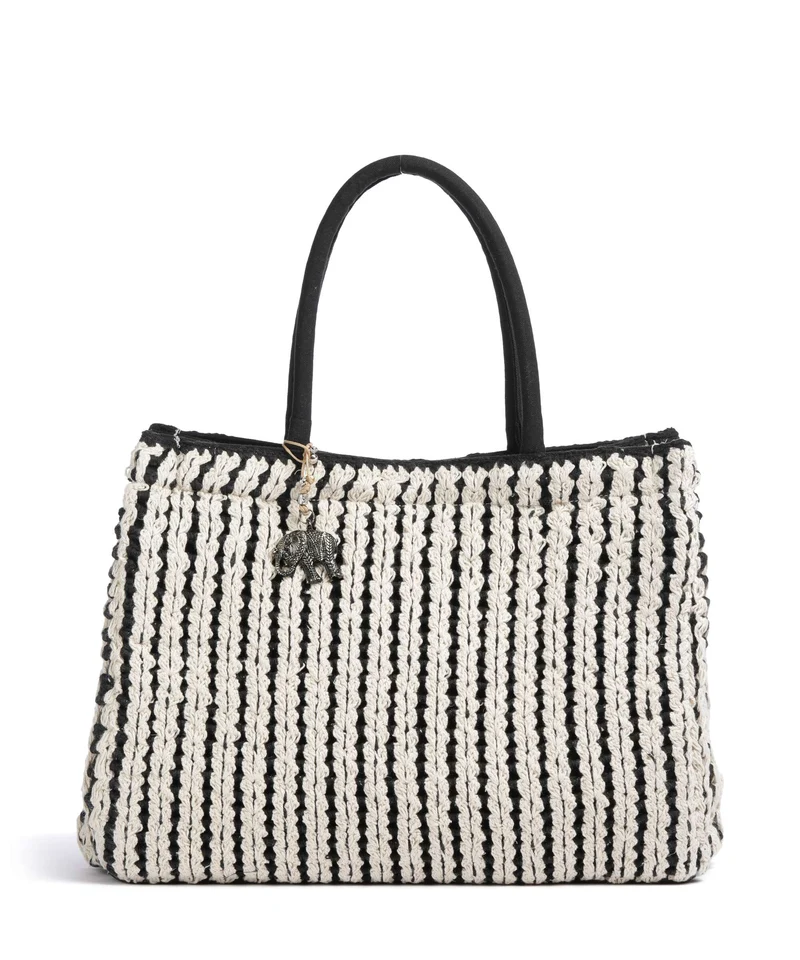 Anokhi Borsa shopper black/white