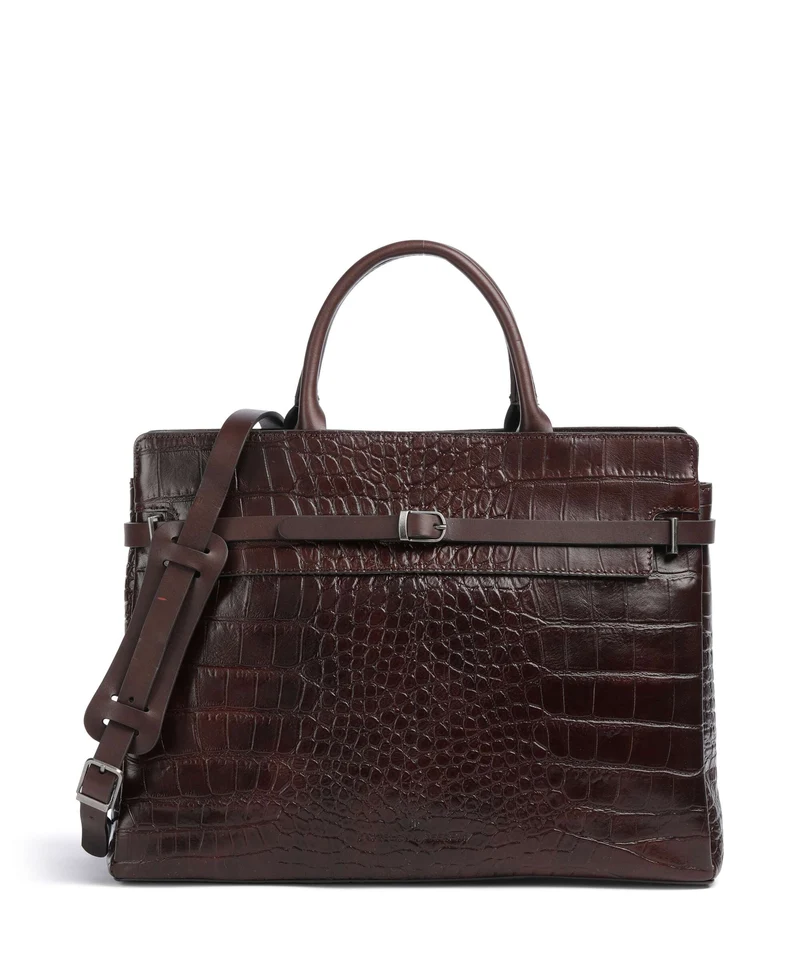 Castelijn & Beerens Croco Kaat Cartella mocca