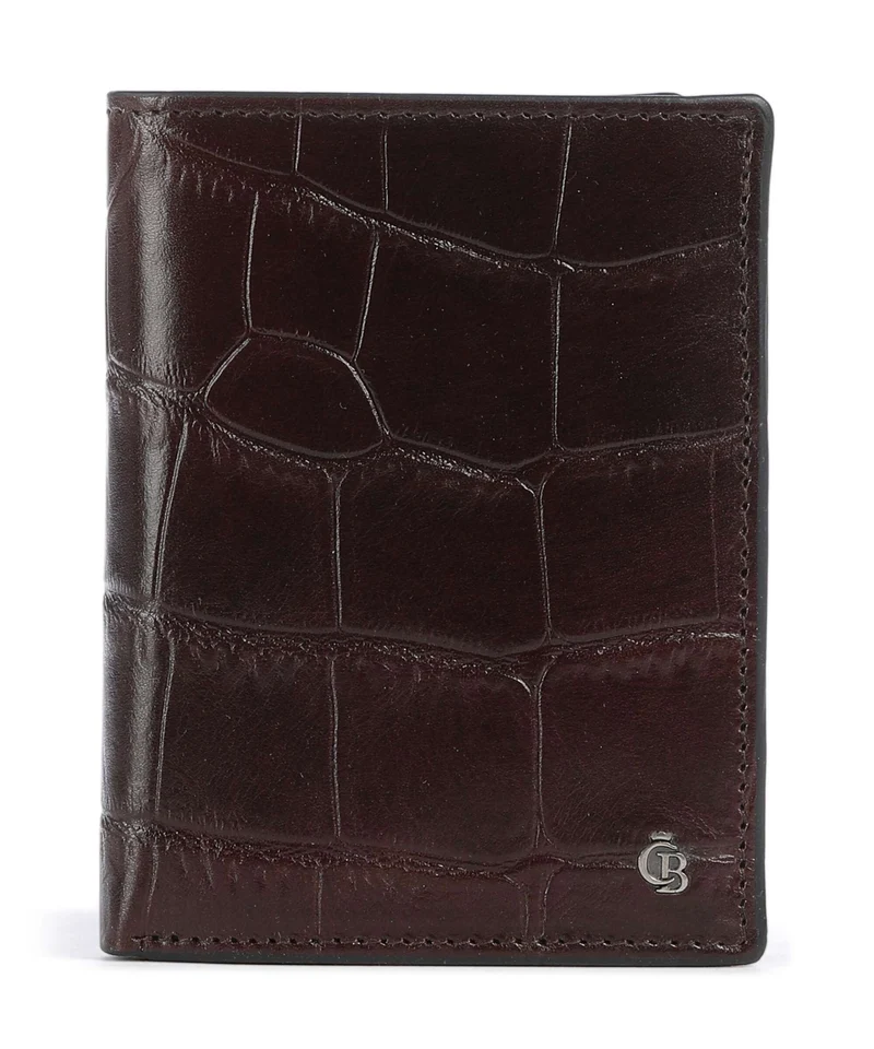 Castelijn & Beerens Croco Portafoglio mocca