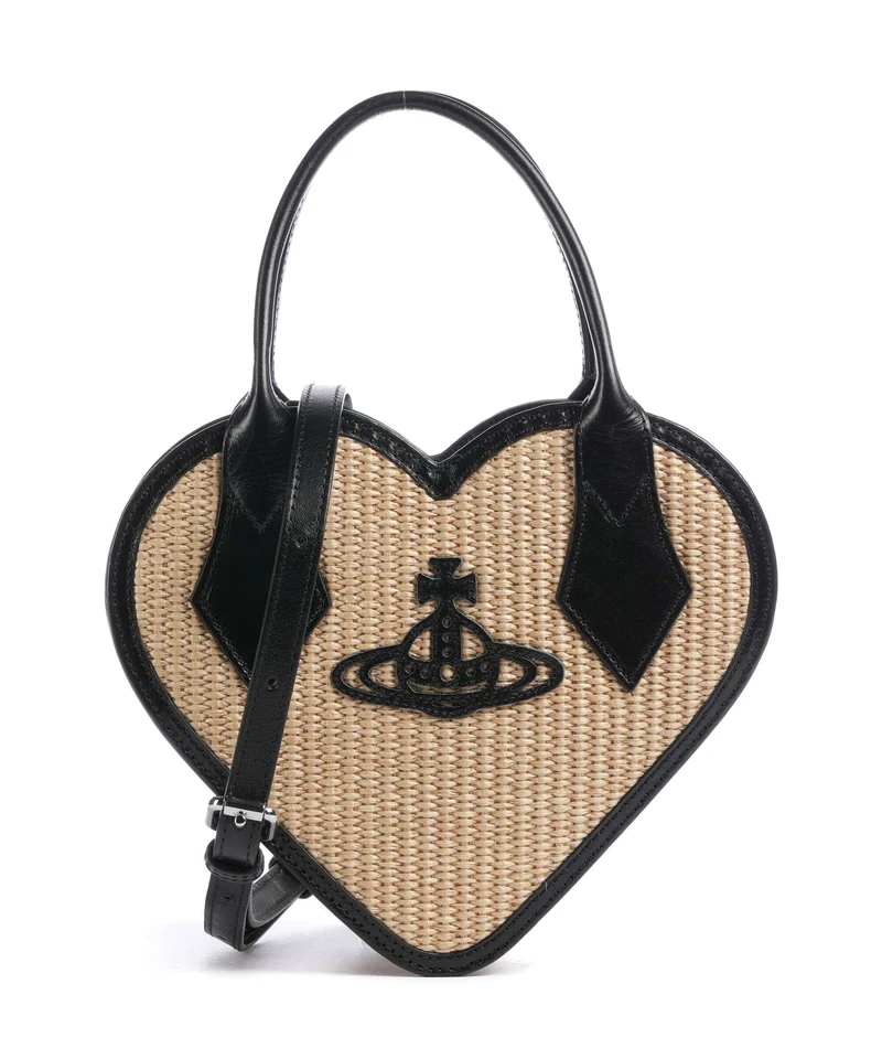 Vivienne Westwood Josephine Heart Borsa a mano natural