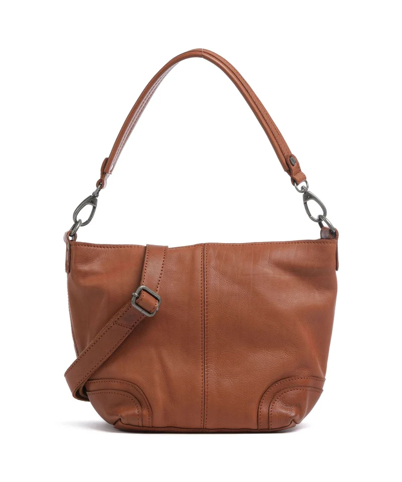 The Chesterfield Brand Washed Waxed Cow Lucy Borsa a spalla cognac