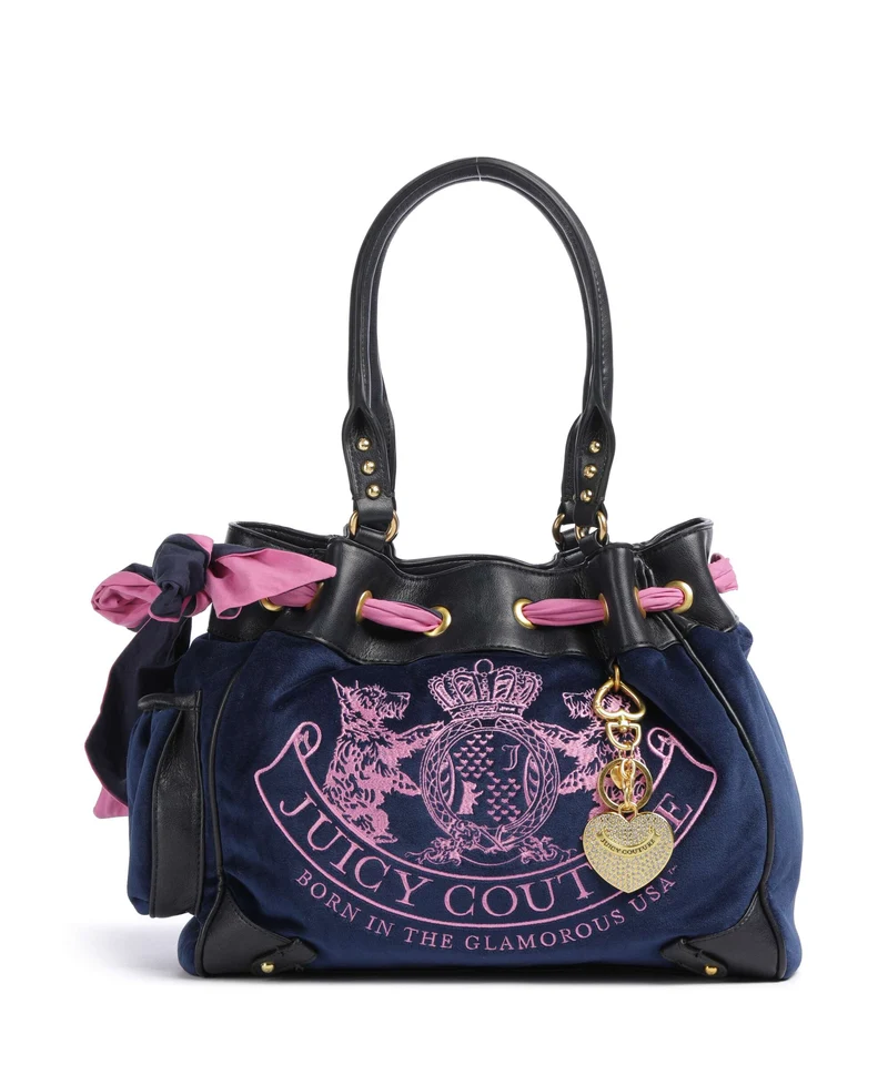 Juicy Couture Daydreamer Classic Crest L Borsa shopper blue depths