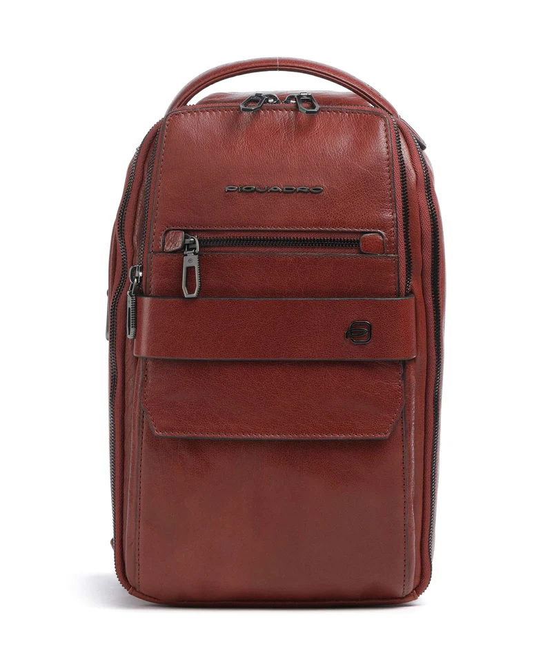 Piquadro Solm Borsa sling cuoio
