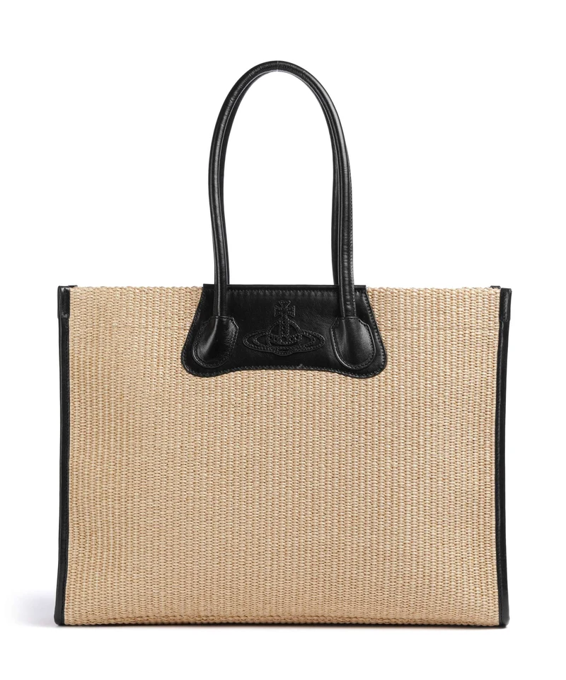 Vivienne Westwood Troy Borsa shopper natural