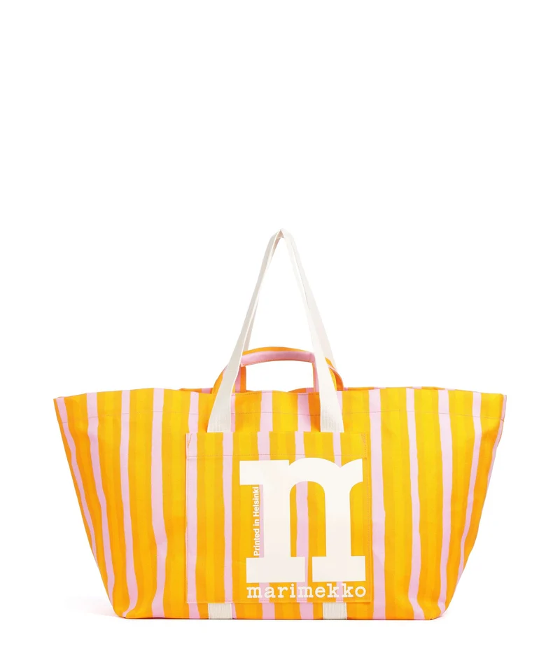 Marimekko Mono City XL Borsa shopper orange/pink