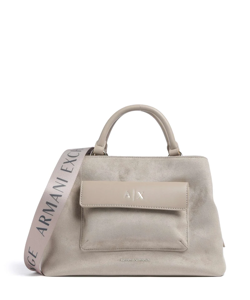 Armani Exchange Nicole M Borsa a mano sand