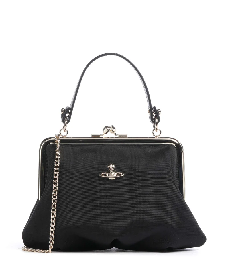 Vivienne Westwood Granny Frame Moire Borsa a mano black