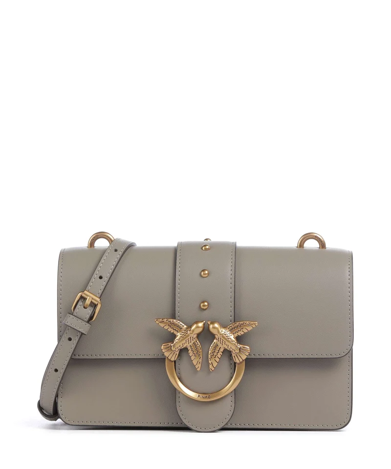 Pinko Love One Mini Borsa a tracolla noce/antique gold