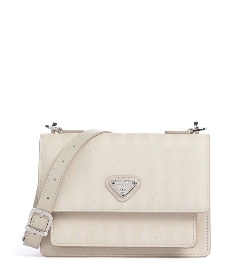 Maison Mollerus Vinerus Ursy Borsa a tracolla pearl weiss