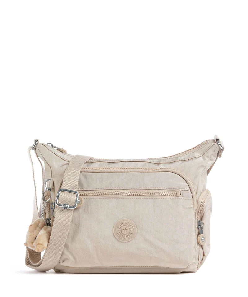 Kipling Basic Gabbie S Borsa a tracolla sparkled beige