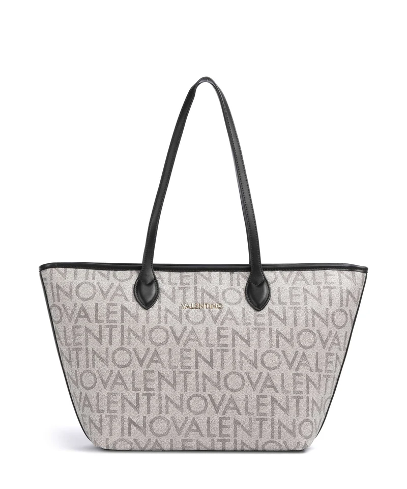 Valentino Bags Logo Borsa shopper beige/nero