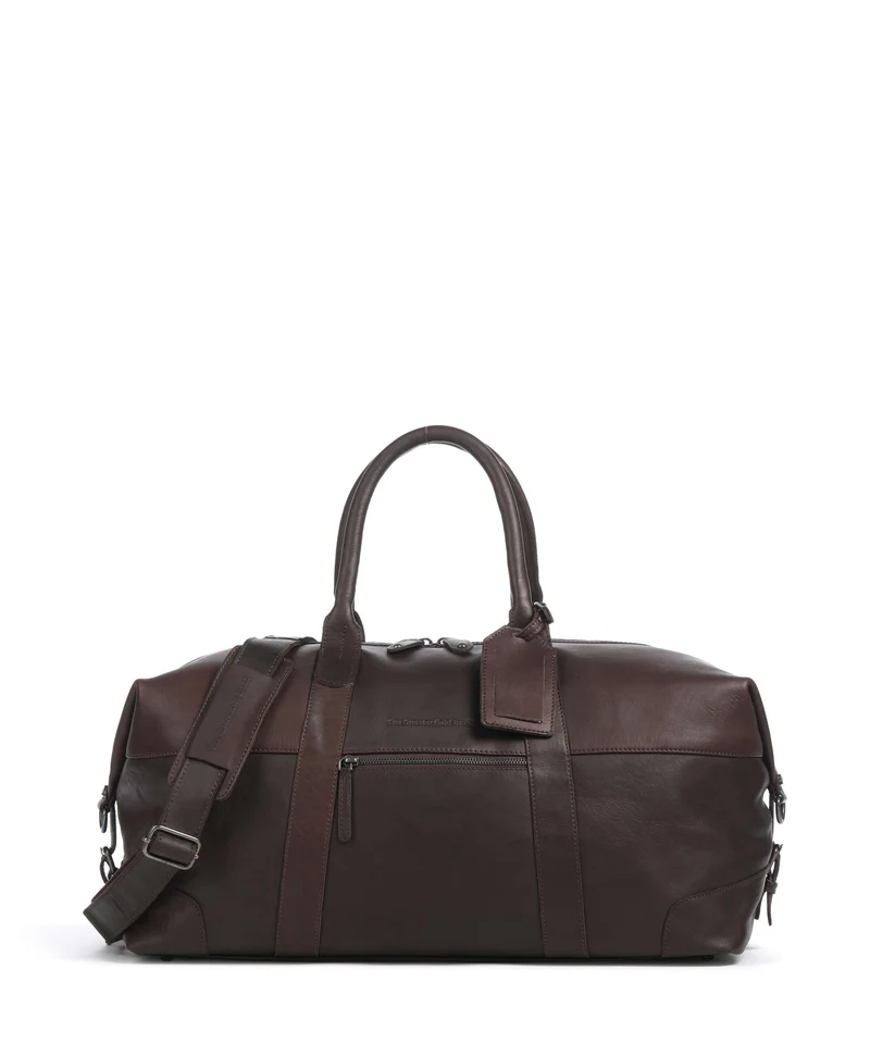 The Chesterfield Brand Wax Pull Up Cow Portsmouth 2 Borsone da weekend brown