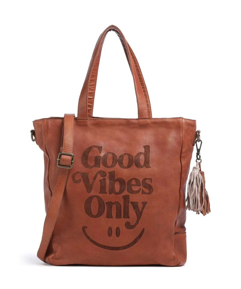 Taschendieb Wien Gutstrasse 1 Borsa shopper cognac