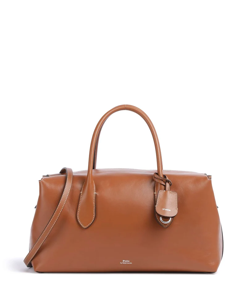 Polo Ralph Lauren Bellport Medium Borsa a mano cognac