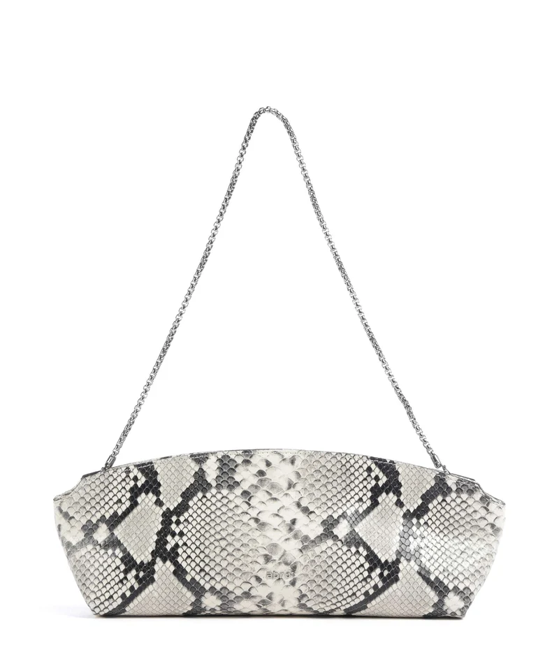 Abro Pitone Ballroom Borsa a spalla beige