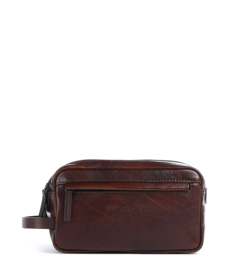 Castelijn & Beerens Rien Borsa da toilette cognac