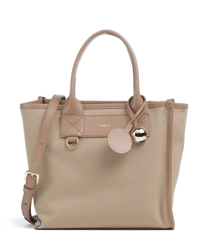 Furla Divide It S Borsa a mano naturale/toffee