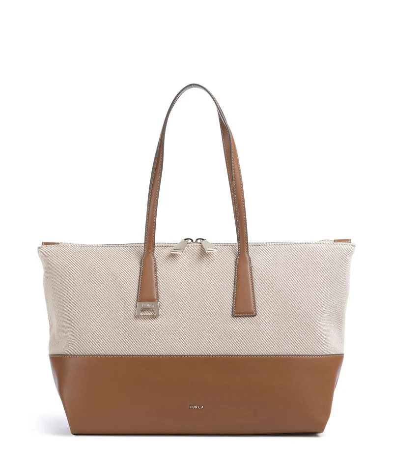Furla Olivia L Borsa shopper toni cognac