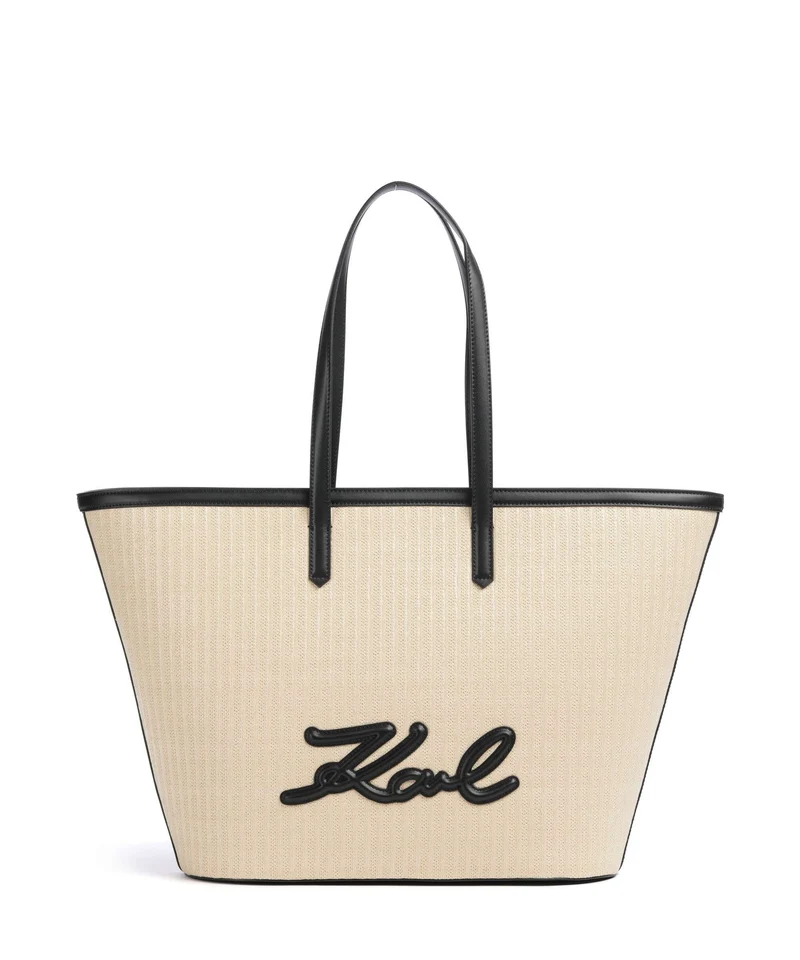 Karl Lagerfeld K/Signature Borsa shopper natural/black