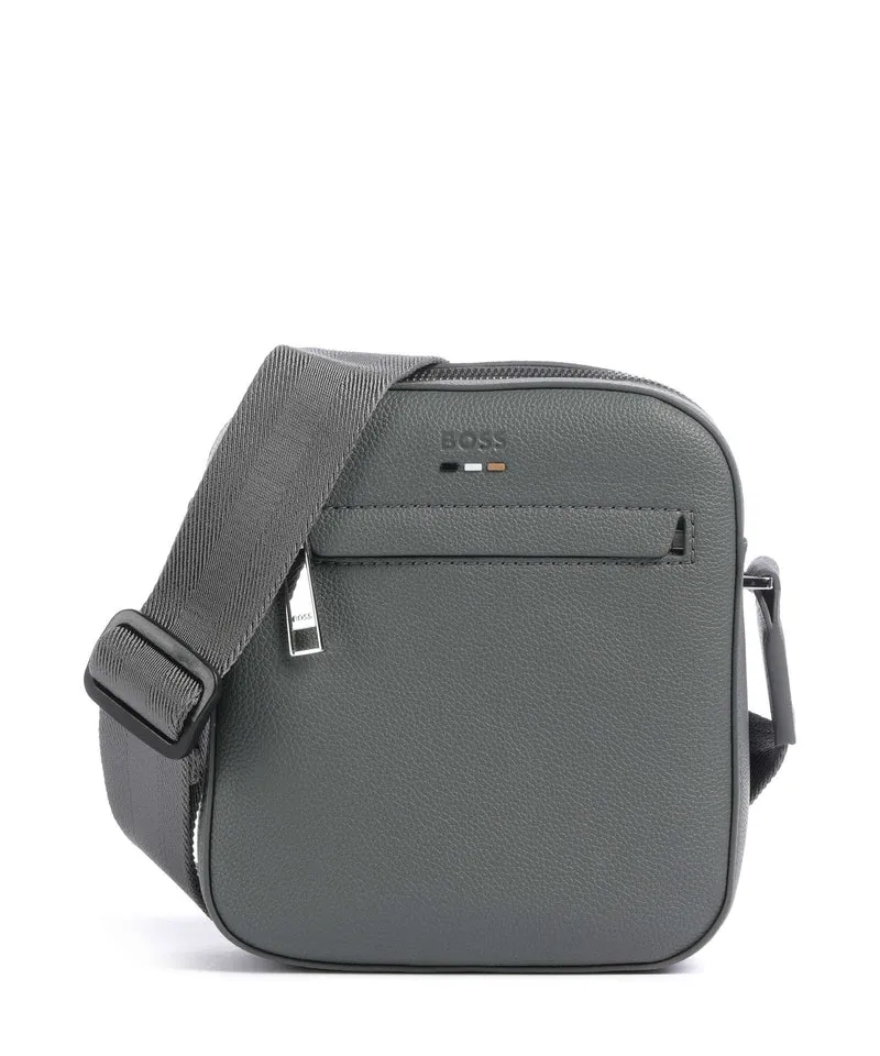 BOSS Ray Borsa a tracolla medium grey