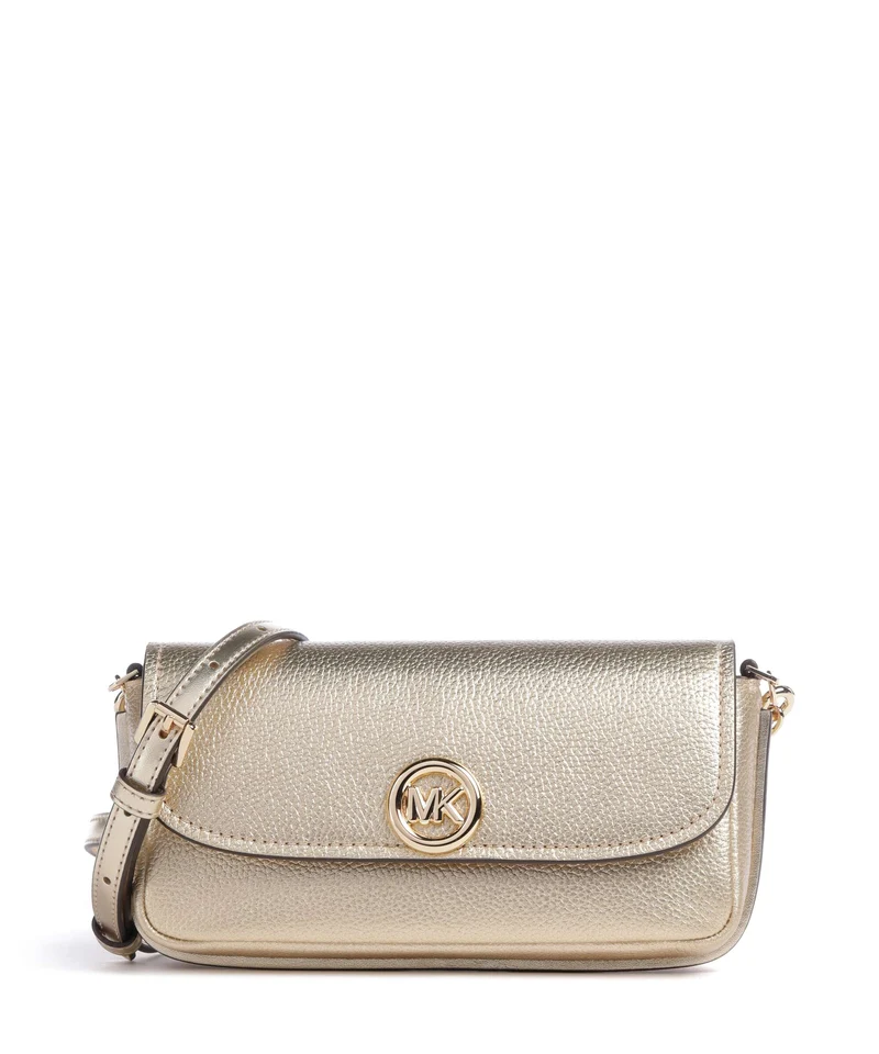 Michael Kors Nolita Small Borsa a tracolla pale gold