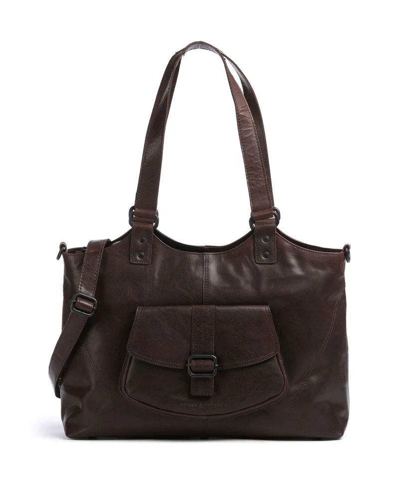 Spikes & Sparrow Bronco Kalynn Borsa shopper dark brown