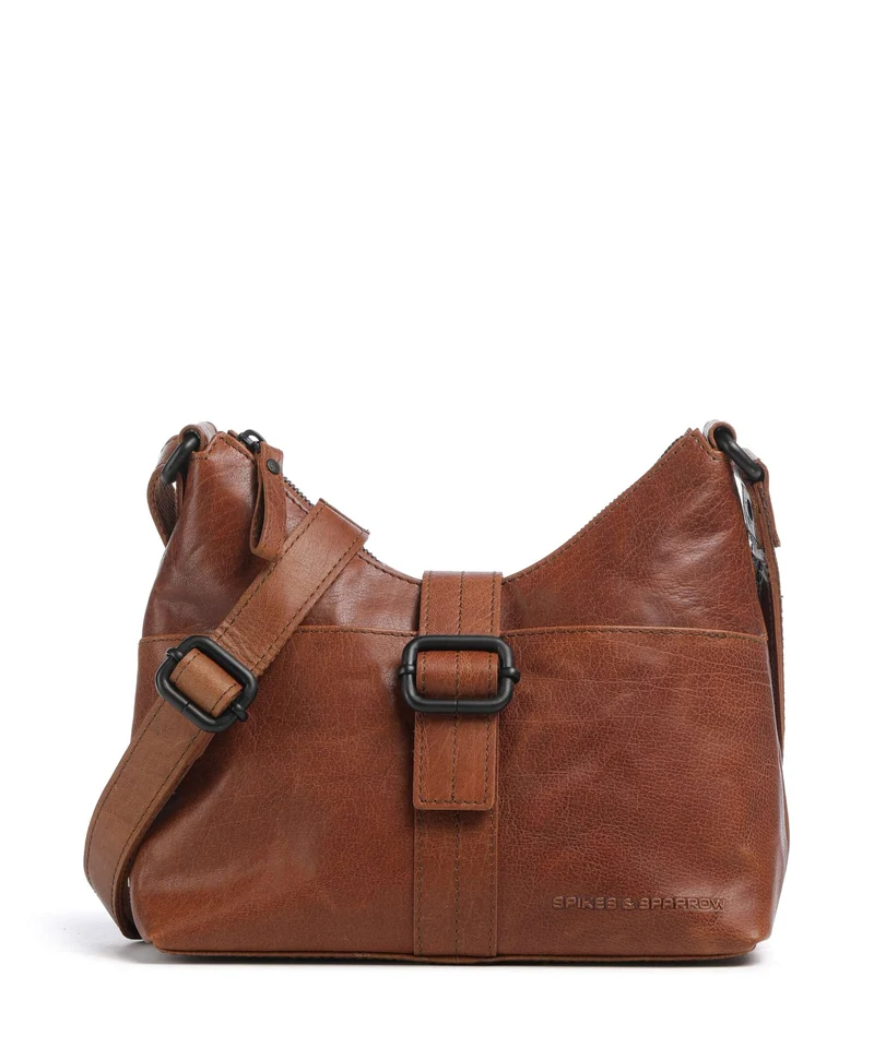 Spikes & Sparrow Bronco Ellesse Borsa a tracolla brandy