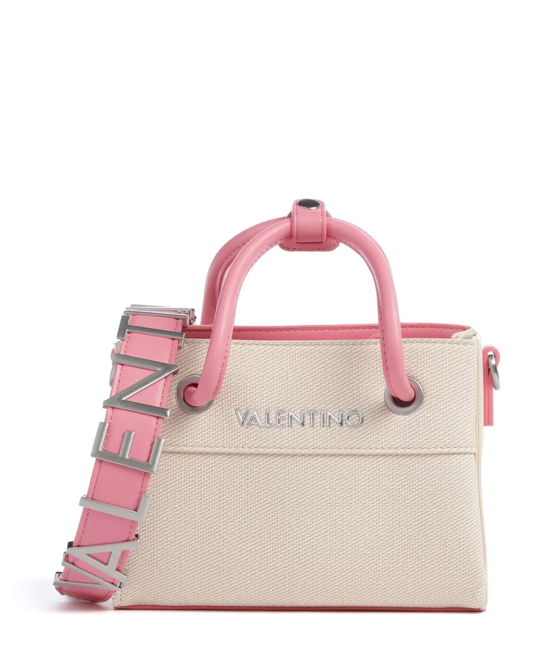 Valentino Bags Alexia Summer Borsa a mano naturale/rosa